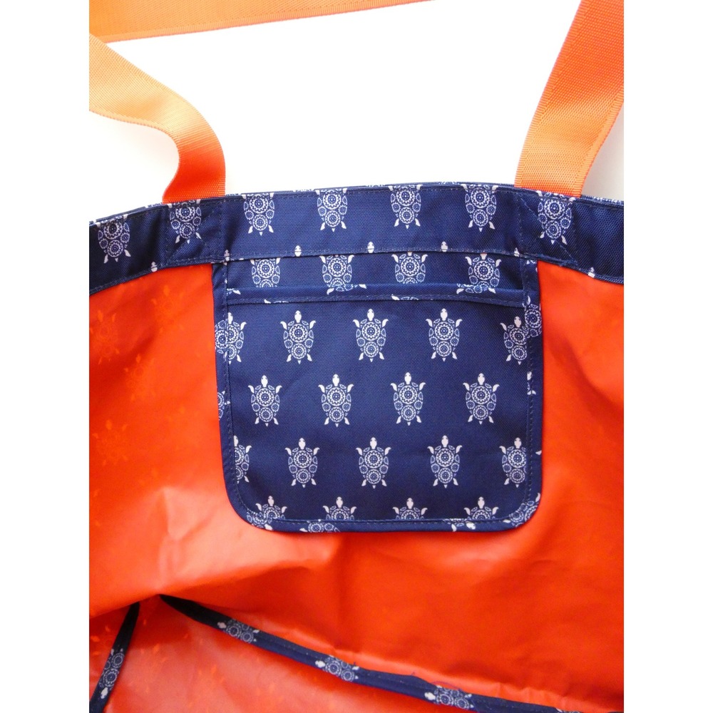 Vera Bradley Just Turtles Blue Large Tote - Picture 5 of 14